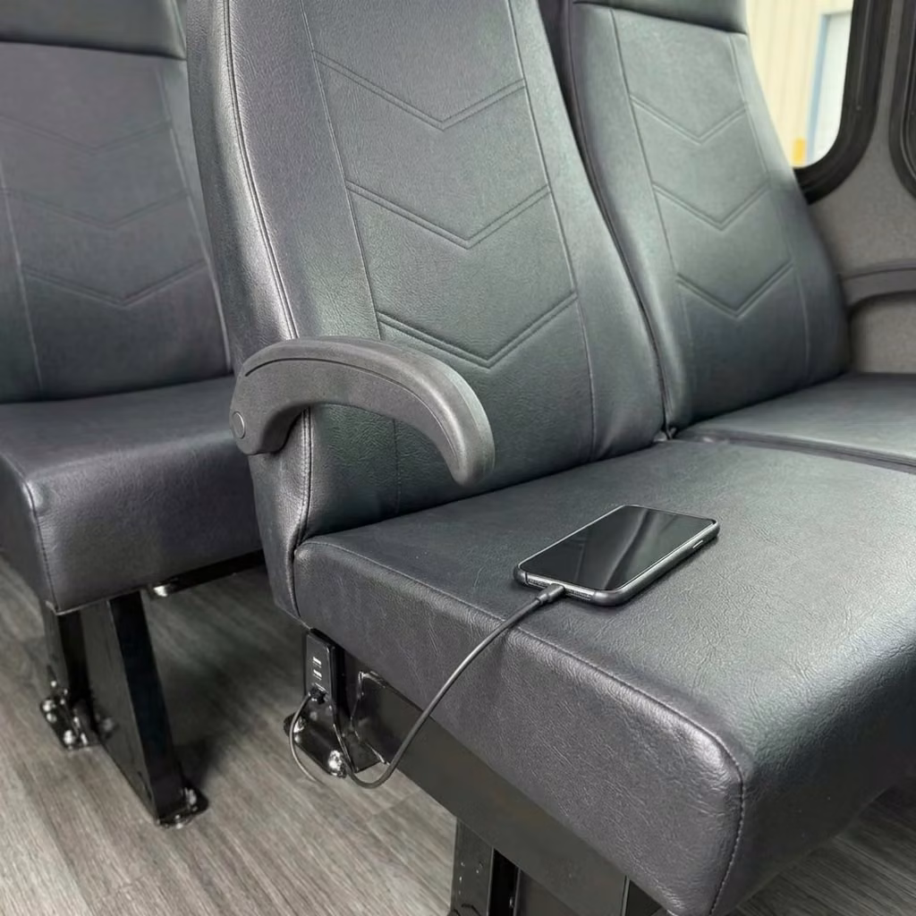 englewood 15 passenger minibus usb charging