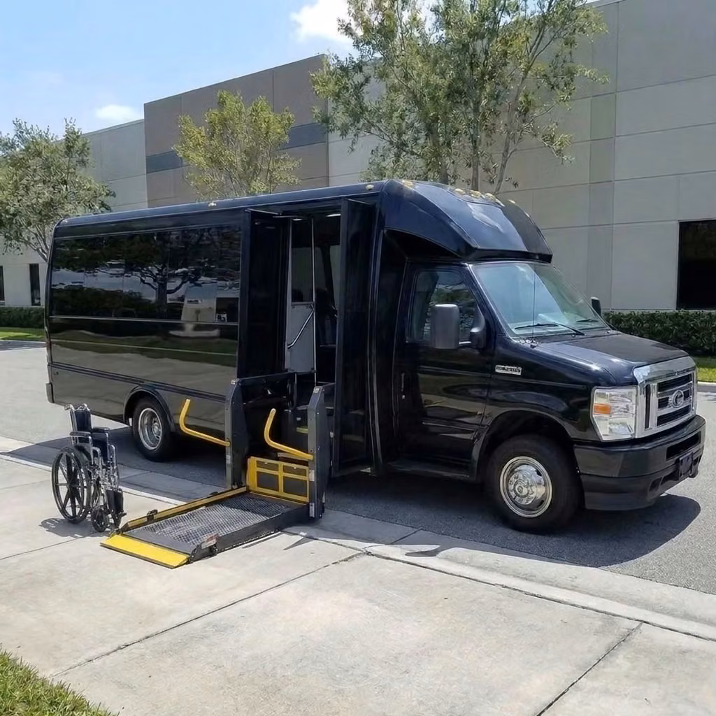 englewood 18 passenger minibus wheelchair lift