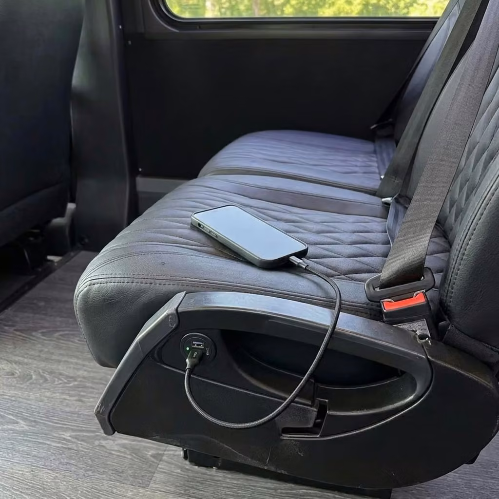 englewood 20 passenger minibus usb charging