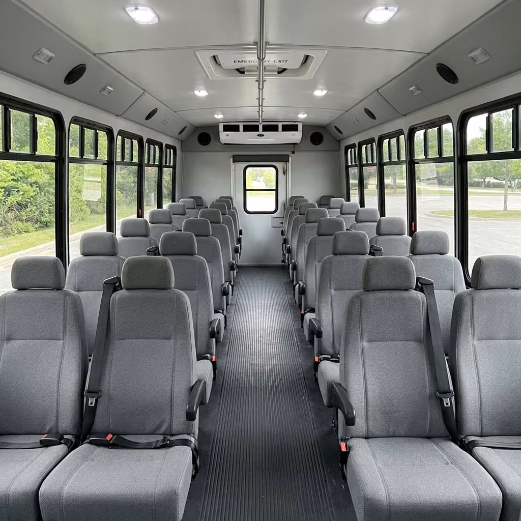 englewood 35 passenger minibus seating