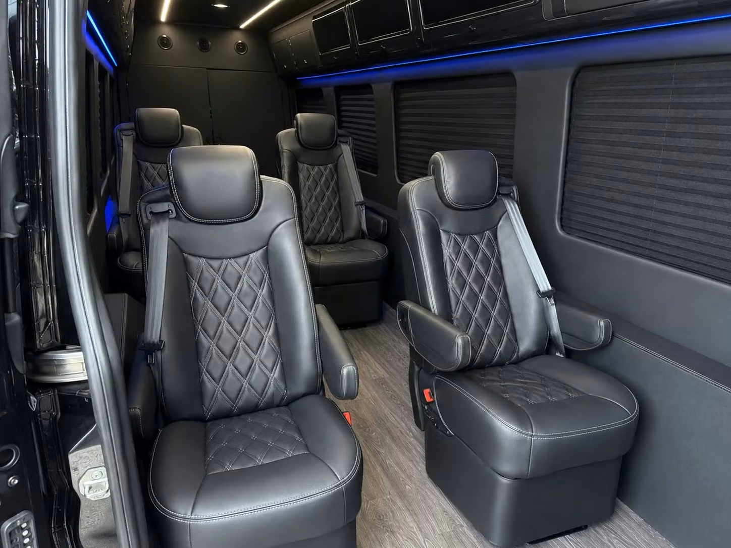 sprinter van with driver inside